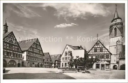 Dornstetten Wuerttemberg Marktplatz Kirche  / Dornstetten /Freudenstadt LKR