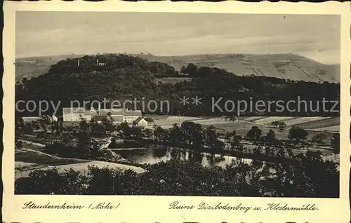 Staudernheim Ruine Disibodenburg Klostermuehle Kat. Staudernheim