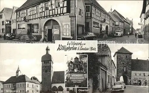 Billigheim Ingenheim Hauptstrasse Obertor Marktplatz Kat. Billigheim Ingenheim