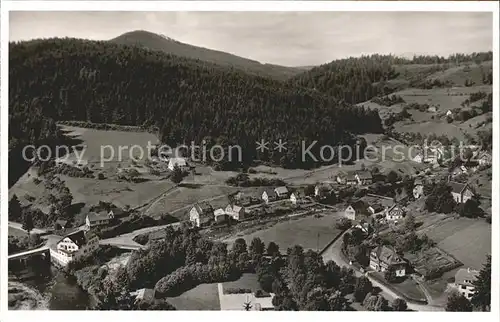 Schoenmuenzach Gasthof zum Schiff Ortsansicht Kat. Baiersbronn