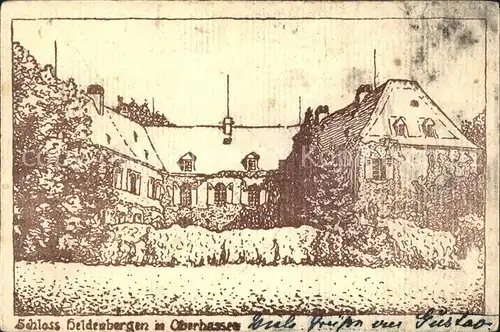 Heldenbergen Schloss  Kat. Nidderau