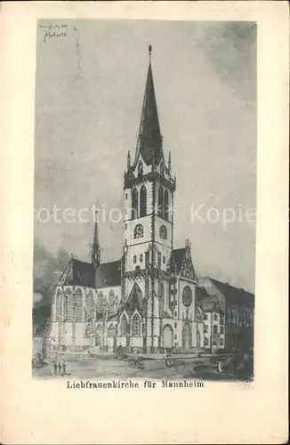 Mannheim Liebfrauenkirche  Kat. Mannheim