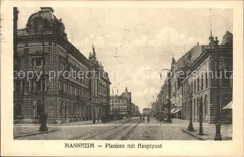 Mannheim Planken Hauptpost Kat. Mannheim