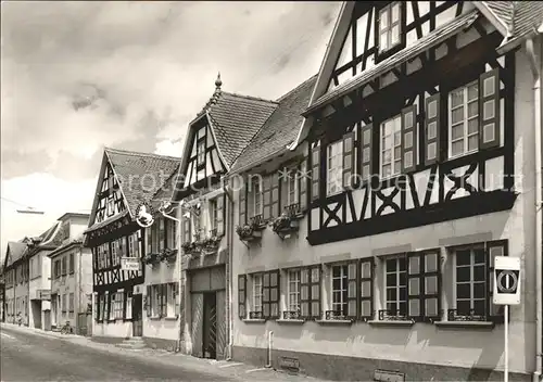 Kandel Pfalz Historisches Gasthaus zum Roessel Kat. Kandel