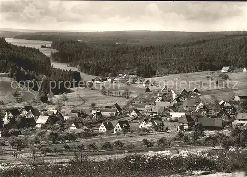 Hallwangen Blick von Pension Waldliesel Kat. Dornstetten