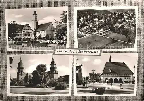 Freudenstadt Hotel Posterholungsheim Kirche Brunnen Fliegeraufnahme Kat. Freudenstadt
