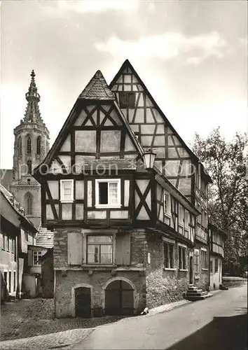 Meisenheim Glan Ritterherberge  Obergasse Blick Schlosskirche / Meisenheim /Bad Kreuznach LKR