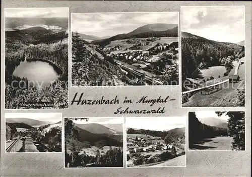 Huzenbach Huzenbachsee Teilansichten Kat. Baiersbronn