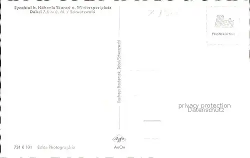 Dobel Schwarzwald Blick ins Eyachtal Kat. Dobel