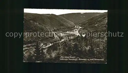 Neuenbuerg Enz mit Blick ins Enztal Kat. Neuenbuerg