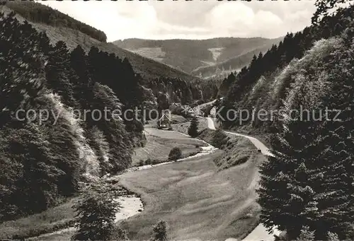 Wildbad Schwarzwald Blick ins Eyachtal Kat. Bad Wildbad