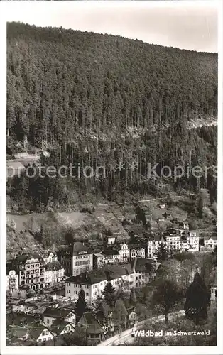 Wildbad Schwarzwald Teilansicht Kat. Bad Wildbad