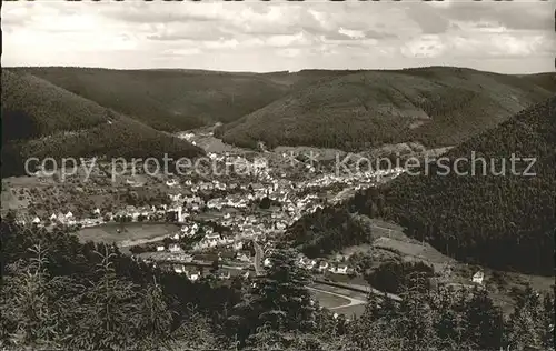 Calmbach Enz Totalansicht Kat. Bad Wildbad