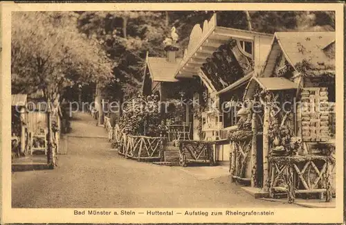 Bad Muenster Stein Ebernburg Huttental Aufstieg zum Rheingrafenstein / Bad Muenster am Stein-Ebernburg /Bad Kreuznach LKR