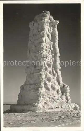 Feldberg Schwarzwald Bismarckdenkmal im Rauhreif Kat. Feldberg (Schwarzwald)