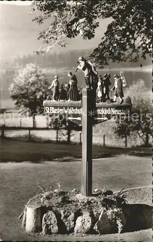 Schluchsee Origineller Wegweiser Kat. Schluchsee