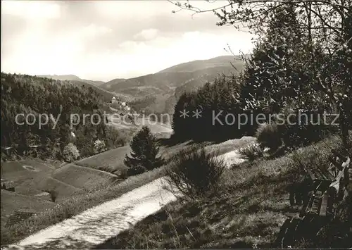 Obertsrot im Murgtal Panorama Kat. Gernsbach