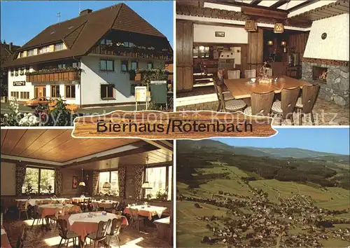 Roetenbach Baden Bierhaus Gastraeume Totalansicht Kat. Friedenweiler