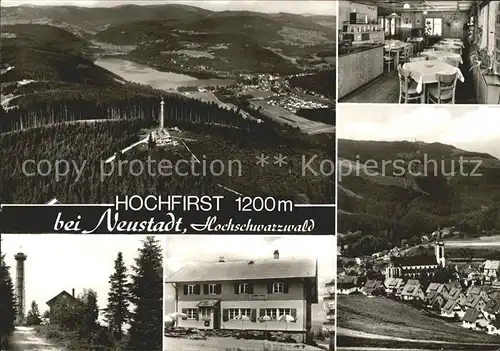Neustadt Titisee Berggasthaus Fuerstenberg Rasthaus mit Hochfirst Kat. Titisee Neustadt