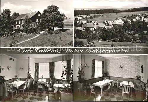 Dobel Schwarzwald Cafe Talblick Gastraeume Panorama Kat. Dobel