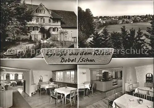 Dobel Schwarzwald Gasthof Pension Roessle Gastraeume Kat. Dobel