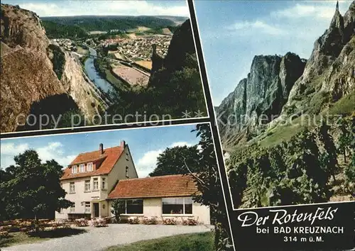 Rotenfels Restaurant Pension Rotenfels Bastei Panorama Felsformation Kat. Gaggenau