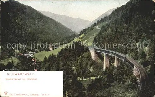 Hoellental Schwarzwald Ravennaviadukt Kat. Buchenbach