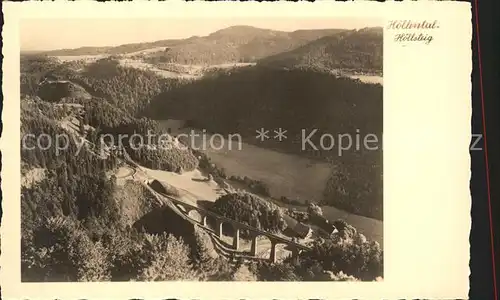 Hoellental Schwarzwald Hoellsteig Bahnviadukt Kat. Buchenbach