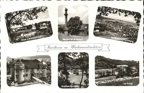 Hardheim Odenwald Schloss Wohlfahrtsmuehle Erftal  Kat. Hardheim