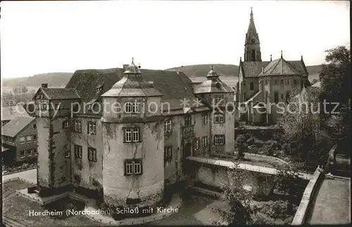 Hardheim Odenwald Schloss mit Kirche Kat. Hardheim