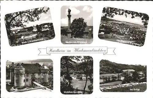 Hardheim Odenwald Schloss Wohlfahrtsmuehle Erftal  Kat. Hardheim