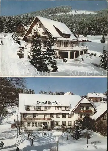 Saig Schwarzwald Gasthaus Hochfirst  Kat. Lenzkirch