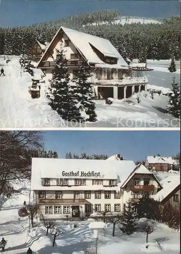 Saig Schwarzwald Gasthaus Hochfirst Kat. Lenzkirch