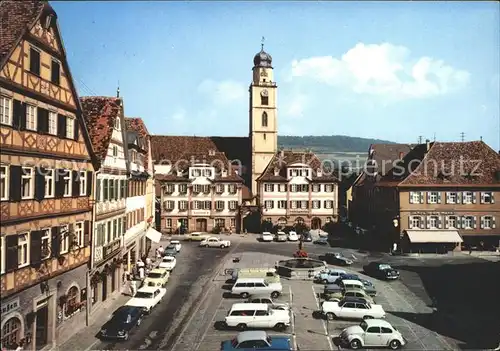 Bad Mergentheim Marktplatz Autos Kat. Bad Mergentheim