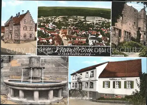 Neunkirchen Mosbach Minneburg Gasthaus zur Rose Rathaus Kat. Neunkirchen