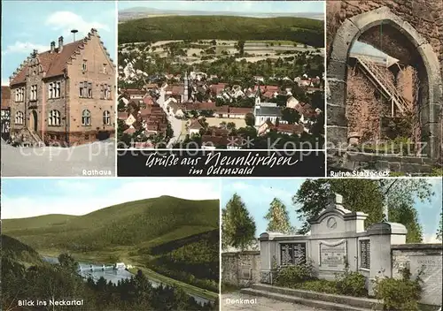 Neunkirchen Mosbach Denkmal Rathaus Ruine Stolzeneck Kat. Neunkirchen