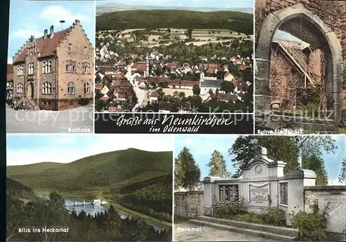 Neunkirchen Mosbach Ruine Stolzeneck Rathaus Neckar Denkmal Kat. Neunkirchen