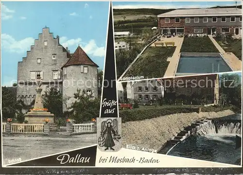 Dallau Schloss Sanatorium  Kat. Elztal