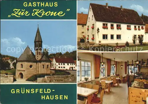 Gruensfeld Gasthaus Zur Krone Kat. Gruensfeld