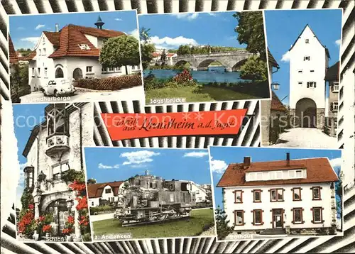 Krautheim Jagst Schloss Bruecke Jugendherberge Kat. Krautheim