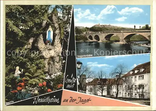 Krautheim Jagst Altersheim Grotte Jagstbruecke Kat. Krautheim