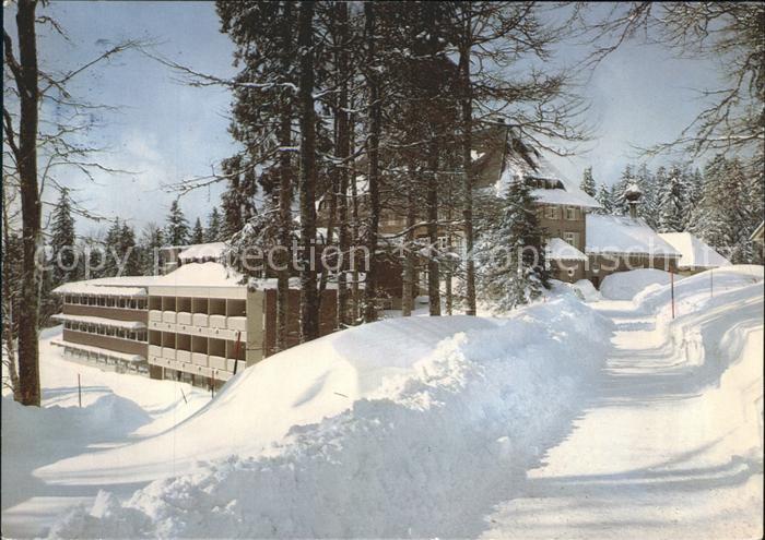 Feldberg Schwarzwald Kinderheilstaettecaritas Haus Im Schnee Kat