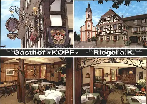 Riegel Kaiserstuhl Gasthaus Kopf Kat. Riegel am Kaiserstuhl