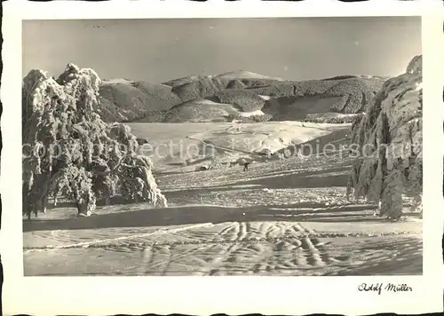 Feldberg Schwarzwald im Schnee Kat. Feldberg (Schwarzwald)