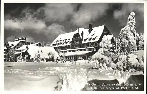 Feldberg Schwarzwald Hotel Feldbergerhof Kat. Feldberg (Schwarzwald)