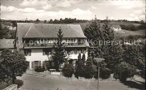 Goeschweiler Gasthaus Alpenblick Pension Kat. Loeffingen