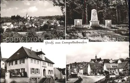 Lampoldshausen Rathaus Stadt Kat. Hardthausen am Kocher