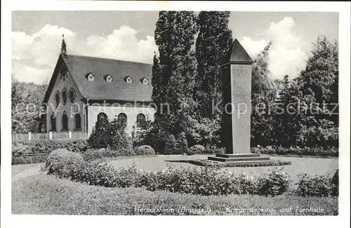 Herbolzheim Breisgau Kriegerdenkmal Turnhalle Kat. Herbolzheim