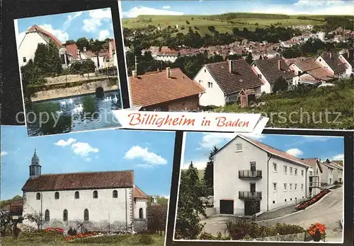Billigheim Baden Dorfansicht Kat. Billigheim