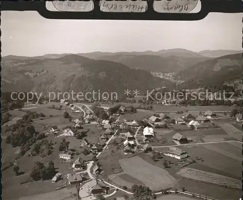 Haeusern Schwarzwald Fliegeraufnahme  Kat. Haeusern